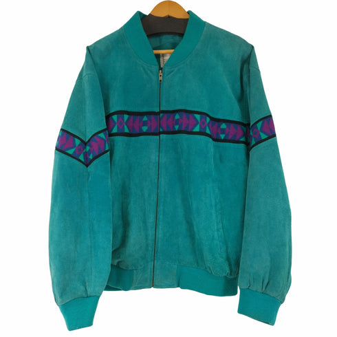 MESA RIDGE  ネイティブ柄ライン ピグスキンジップアップブルゾン YKK メンズ import:L